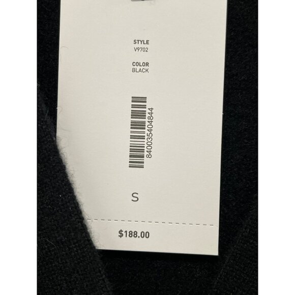 C By Bloomingdales Cashmere Grandpa Cardigan Black Sweater Small NWT - Picture 5 of 6